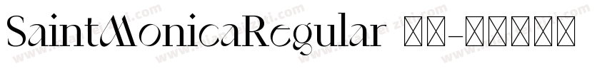 SaintMonicaRegular 下载字体转换